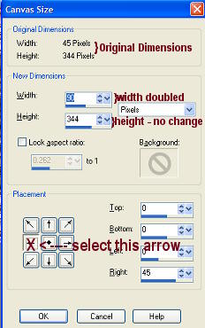 canvas size